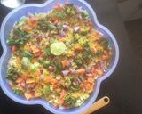 A picture of step 2 of Veg murmura chaat.