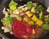 A picture of step 3 of Cabbage Manchurian.
