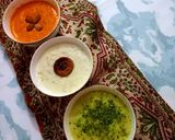 A picture of step 6 of Tri color kheer.