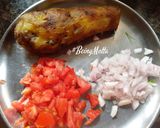 A picture of step 2 of Baigan Bharta/ Ringna No Olo sabzi.