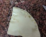 A picture of step 5 of Chicken puff paties.