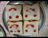 A picture of step 7 of Veg sandwich.