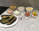 Foto del paso 1 de la receta: Berenjenas rellenas de merluza y gamba