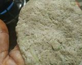 A picture of step 4 of Kuttu ki aalu wali kachordi.