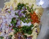 A picture of step 1 of Cabbage pakore.