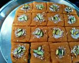 A picture of step 7 of Chana Dal Barfi.