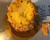 Une image de l'étape 1 de Salade d'ananas et pomelos rouges à la vanille.