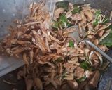 Foto langkah ke 4 dari resep Tumis Gori, Daun Melinjo dan Teri.