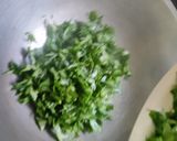 A picture of step 1 of Gehu methi puri.