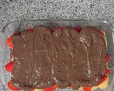 A picture of step 8 of Chocolate Cake with Sweetened Condensed Milk Cream and Strawberries.