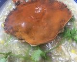 A picture of step 3 of Chicken, Crab, and Mushroom Soup.