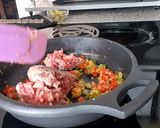 A picture of step 6 of Cuban-Style Picadillo.