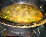 A picture of step 3 of Masalay wali Bhindi.