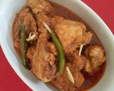 A picture of step 7 of Koila Karahi.