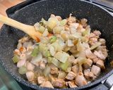 A picture of step 7 of Pork Sauté with Fennel and Cheesy Zucchini.