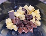 A picture of step 1 of Chocolate Clementine Salami.