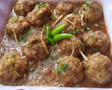 A picture of step 10 of Kofta Karahi.