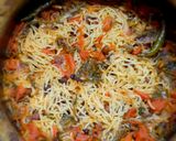 A picture of step 8 of Black chickpea pulao in pressure cooker.