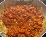 A picture of step 5 of Chicken Paprika.
