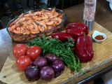 Camarones en salsa