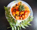 A picture of step 17 of Vegetable kurma Restaurant style.