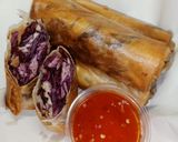 รูปขั้นตอนการทำที่ 6 ของ ปอเปี๊ยะมันม่วงเผือก | Crispy Purple Sweet Potato and Taro Spring Rolls