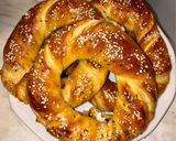 Sajttal töltött magvas koszorú recept fázis 7 fotója