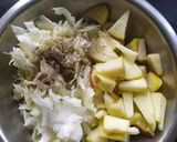 A picture of step 2 of Cabbage and apple salad.