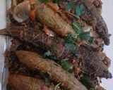 A picture of step 7 of Qeema Bharay Karailay (Stuffed Bitter Ground).