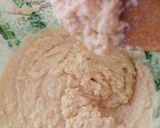 A picture of step 5 of Egyptian style basbousa.