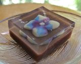A picture of step 12 of Ajisai (hydrangea) Mizu Yōkan ; Wagashi.