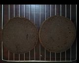 A picture of step 7 of Chocolate cake with chocolate ganache and whipped cream icing.