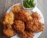 Bakwan Nasi langkah memasak 3 foto