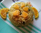 A picture of step 4 of Orange pulao.
