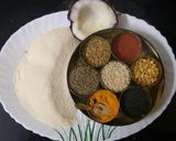 A picture of step 1 of Vegetable Masala Upma.