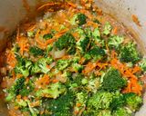 A picture of step 3 of Broccoli cheddar soup with bacon.