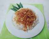 Foto langkah ke 4 dari resep Ketan Serundeng Abon Ayam.