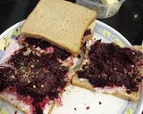 A picture of step 3 of Mayo beetroot sandwich #vaishnavi.
