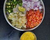 A picture of step 1 of Bhel.