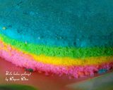 Foto langkah ke 7 dari resep B'day cake Rainbow.