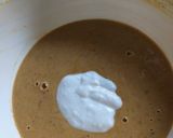 A picture of step 2 of Besan cheela.