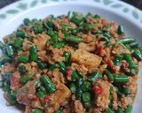 Foto langkah ke 4 dari resep Tumis Kacang Panjang Tempe Tahu.