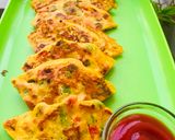 A picture of step 4 of Vegetable besan chilla.