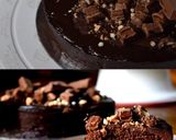 A picture of step 11 of Eggless Wholewheat Death by Chocolate Cake.
