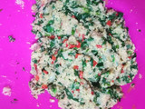 Hamburguesas de pollo con espinacas