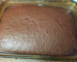 A picture of step 2 of Cookies and cream poke cake.