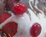 A picture of step 7 of Eggless Microwave Red Velvet Cake.