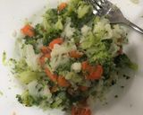 Foto del paso 2 de la receta Bolitas de brócoli, coliflor y zanahoria
