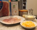 Foto del paso 1 de la receta: Pollo con jamón y queso al horno