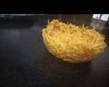 A picture of step 3 of Sevai basket with mango Rabri.